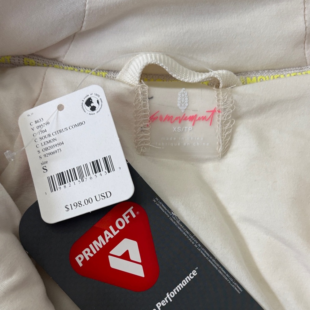 FP Movement Cropped Coat Geometric Pattern - Yell… - image 2